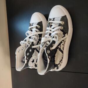 EUC Converse all star move platform authentic glam snake print worn 1 clean 7.5